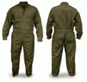 Overol tipo piloto fabricado en tela POPLIN (65% polister, 35% Algodn).